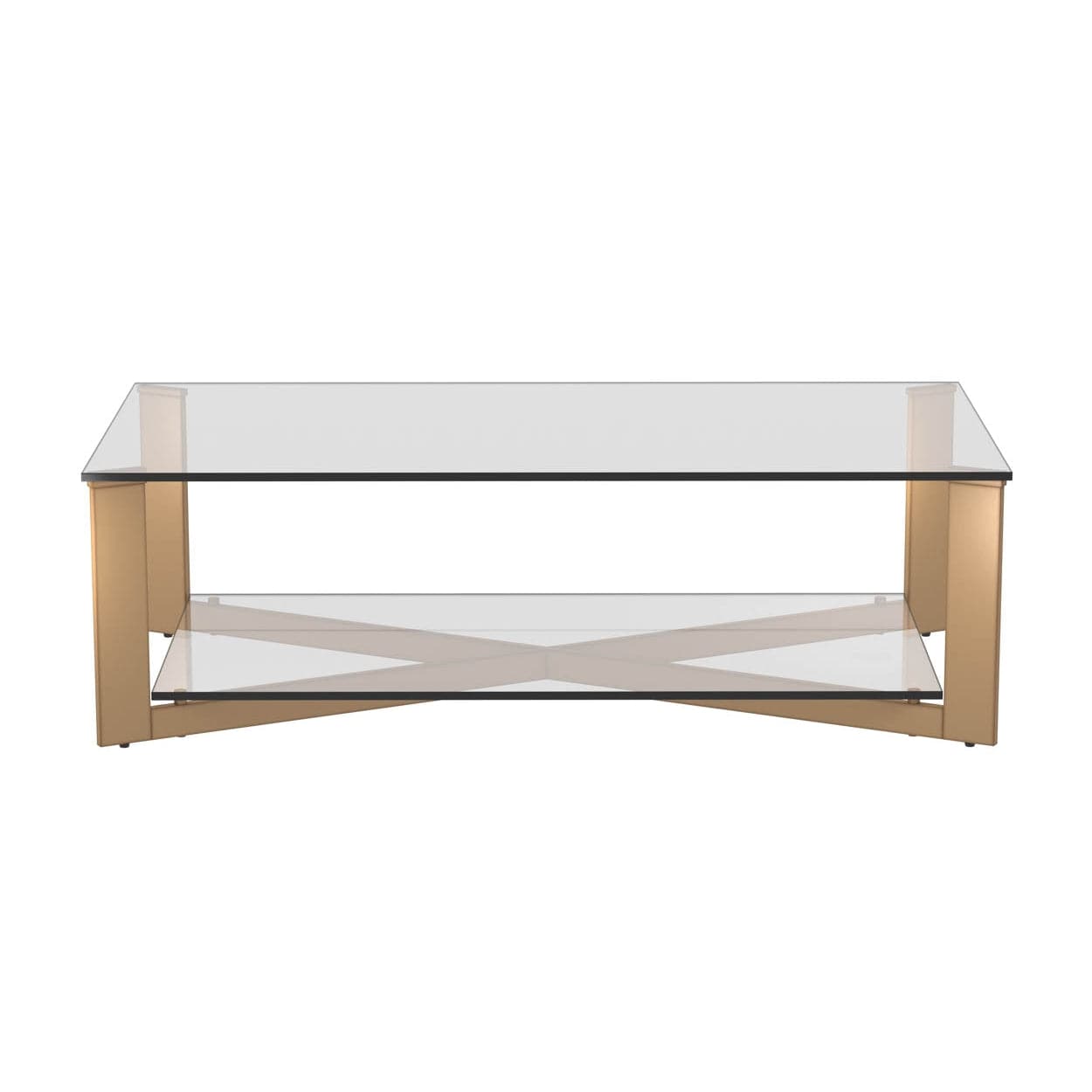 Xavier Coffee Table - Rectangular-Sunpan-SUNPAN-101490-Coffee TablesStainless Steel-8-France and Son