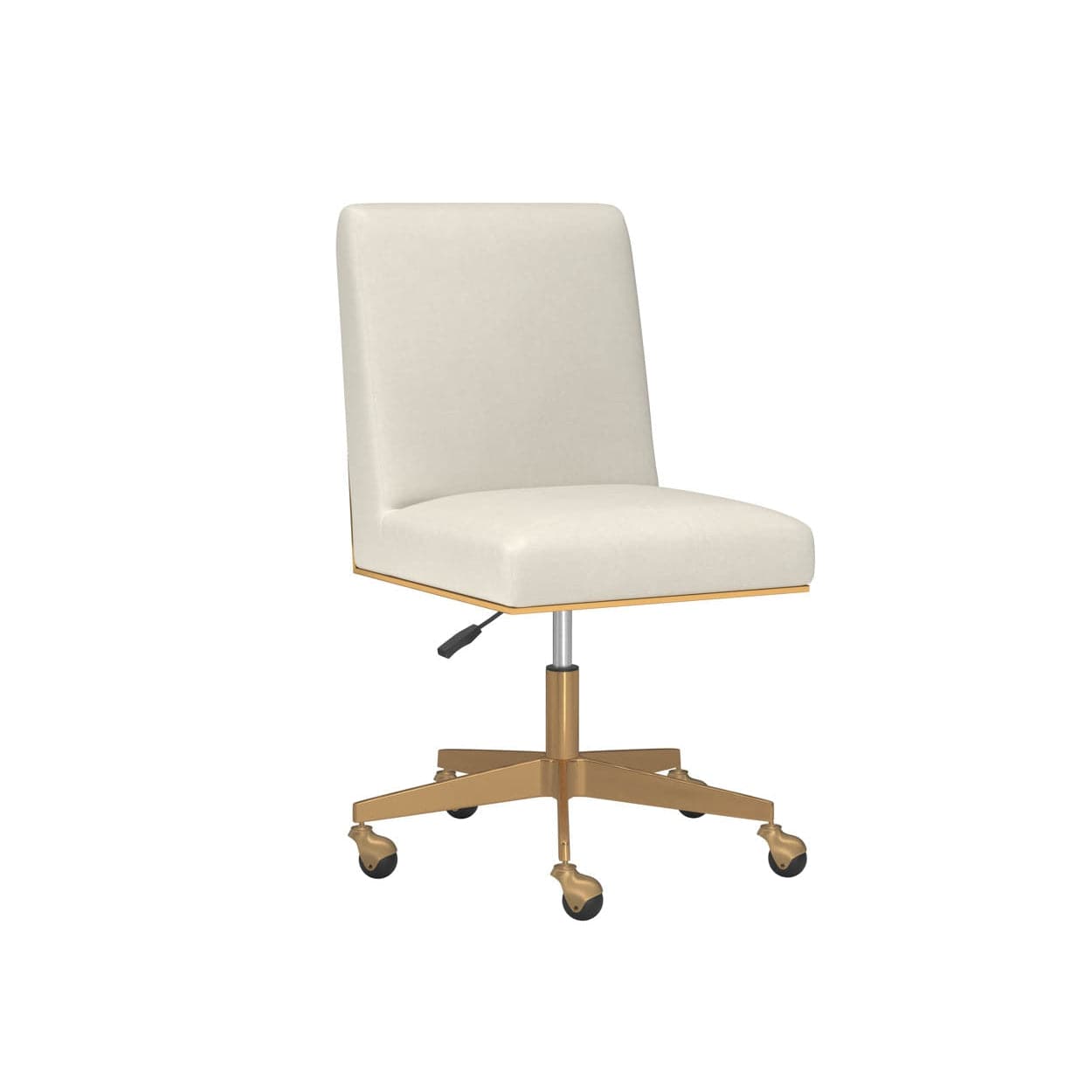 Dean Office Chair-Sunpan-SUNPAN-109205-Task ChairsBrushed Brass - Meg Ivory-2-France and Son