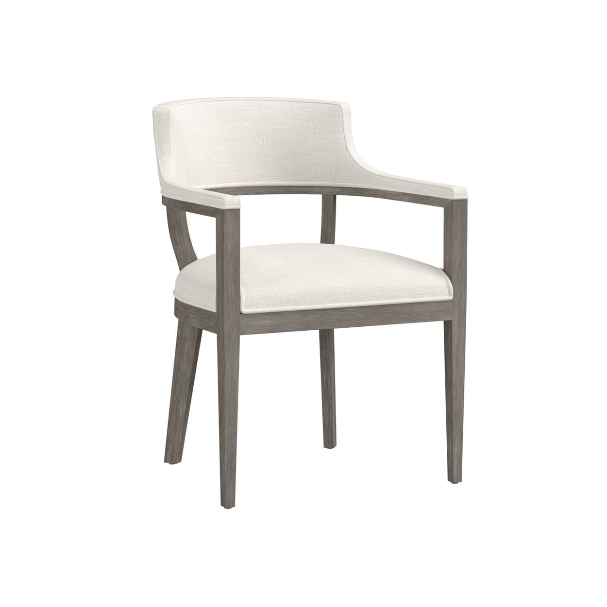 Brylea Dining Armchair-Sunpan-SUNPAN-109206-Dining ChairsAsh Grey - Linoso Ivory-5-France and Son