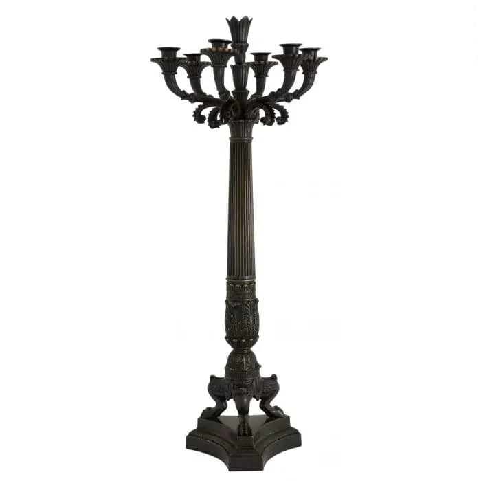 Candle Holder Jefferson-Eichholtz-EICHHOLTZ-109232-DecorGunmetal Bronze-13-France and Son