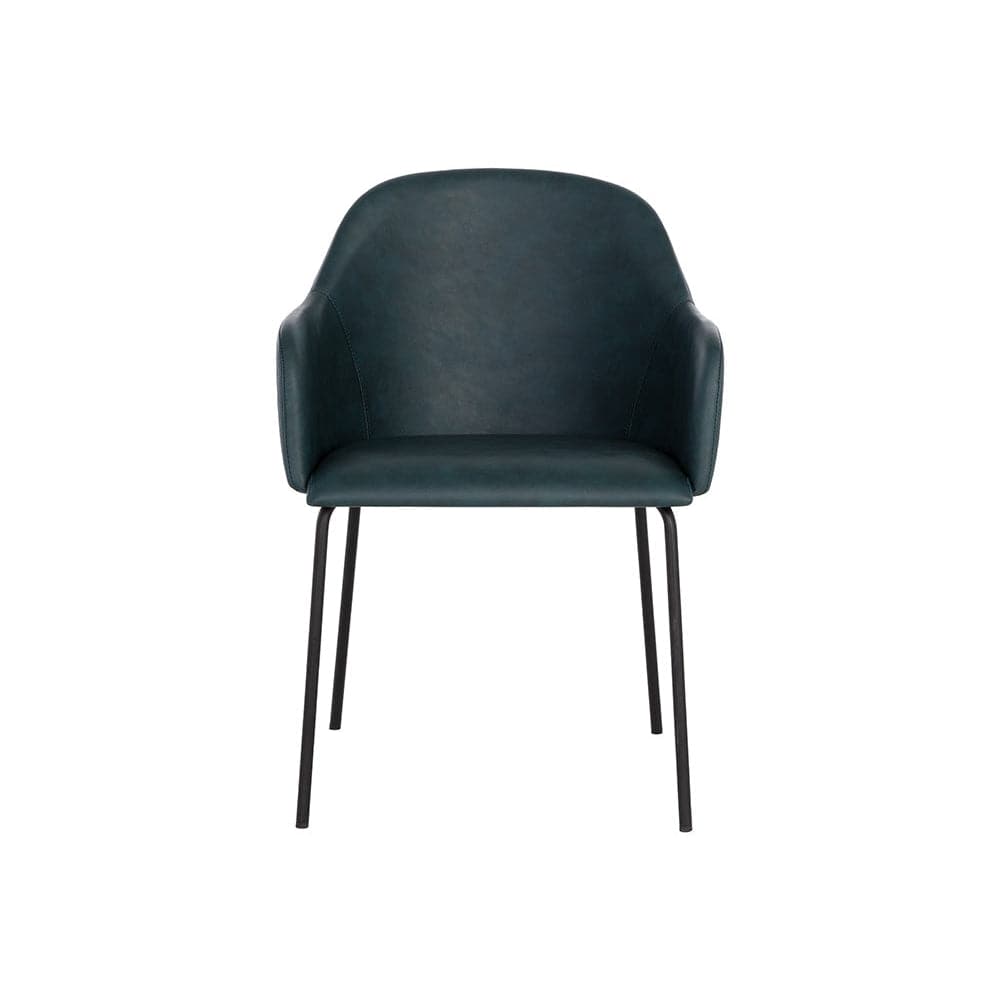 Hensley Dining Armchair-Sunpan-SUNPAN-109250-Dining ChairsDark Teal-1-France and Son