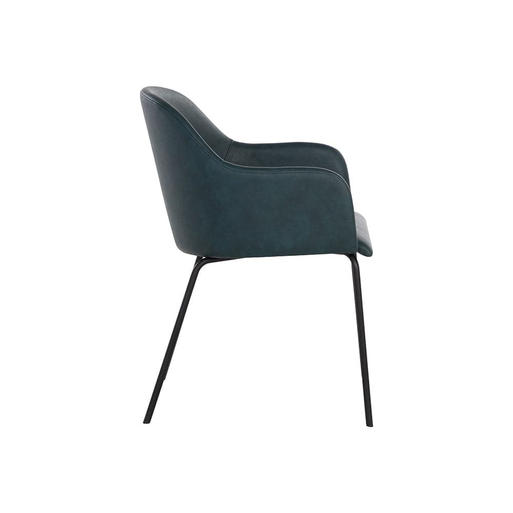 Hensley Dining Armchair-Sunpan-SUNPAN-109250-Dining ChairsDark Teal-8-France and Son