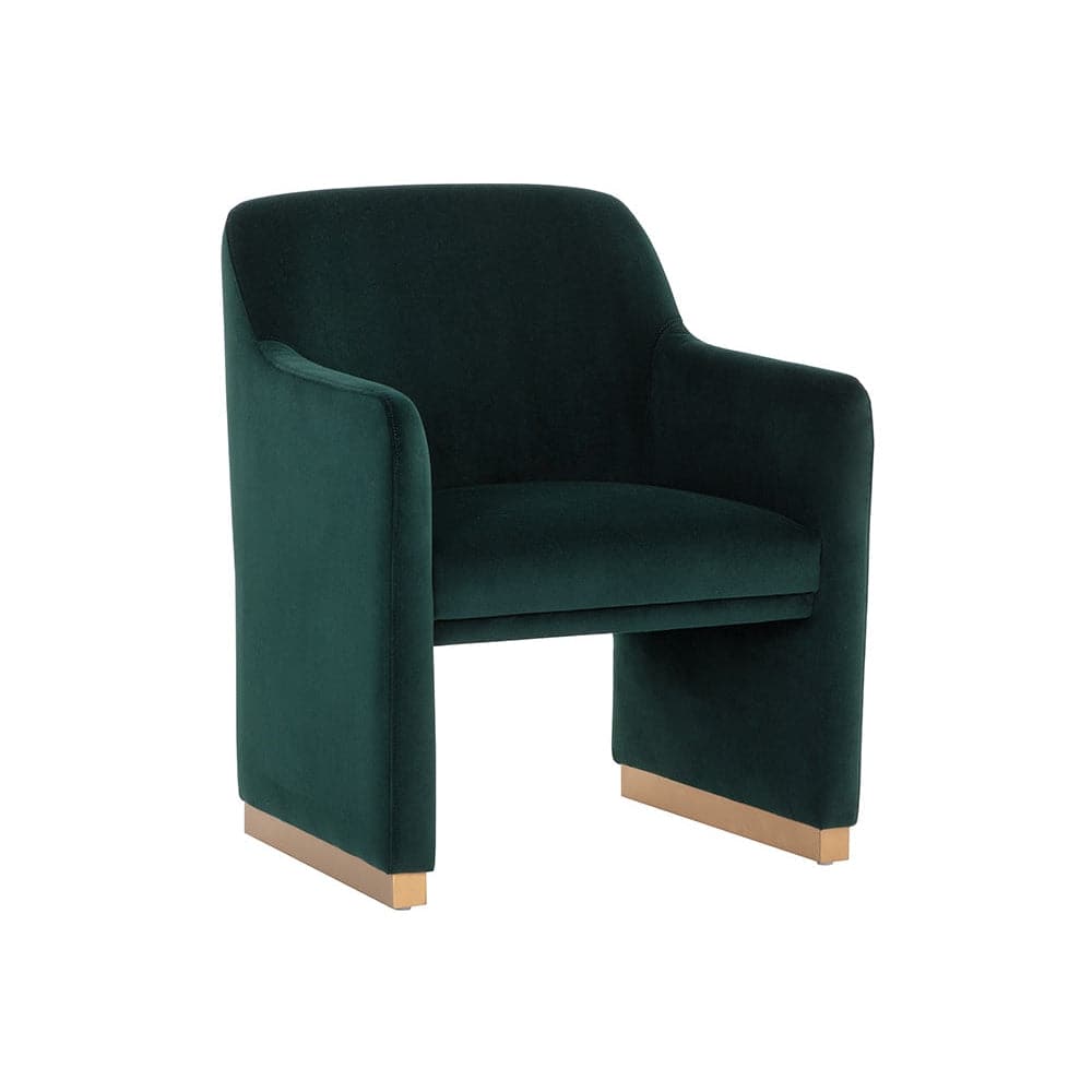 Jaime Dining Armchair-Sunpan-SUNPAN-109262-Dining ChairsMeg Dark Emerald-9-France and Son