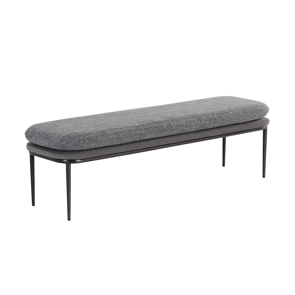 Koffi Bench-Sunpan-SUNPAN-109314-BenchesGrey - Gunmetal-1-France and Son