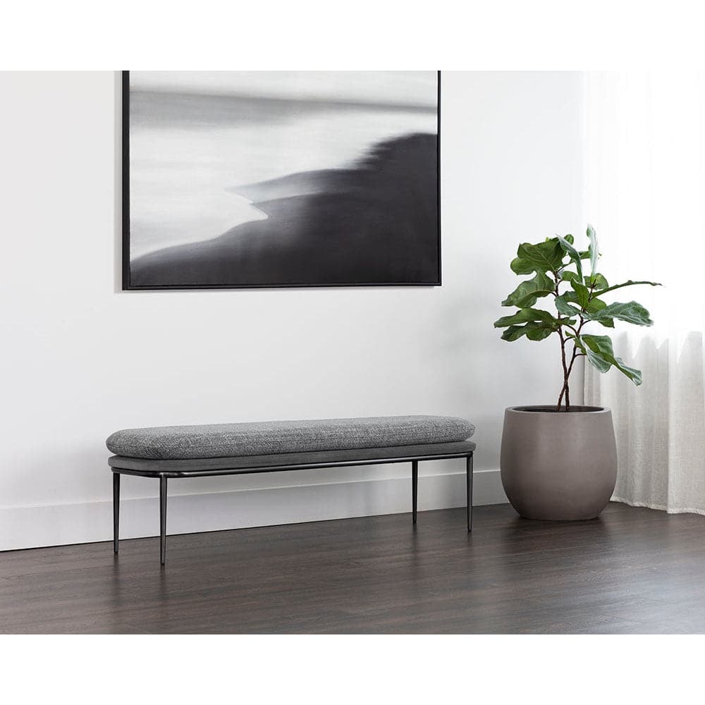 Koffi Bench-Sunpan-SUNPAN-109314-BenchesGrey - Gunmetal-2-France and Son