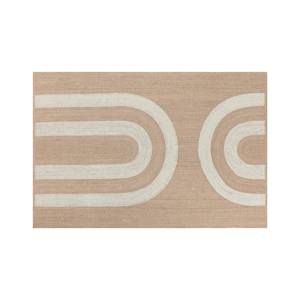 Derby Hand - Woven Rug - Beige / White-Sunpan-SUNPAN-109329-Rugs6' x 9'-4-France and Son