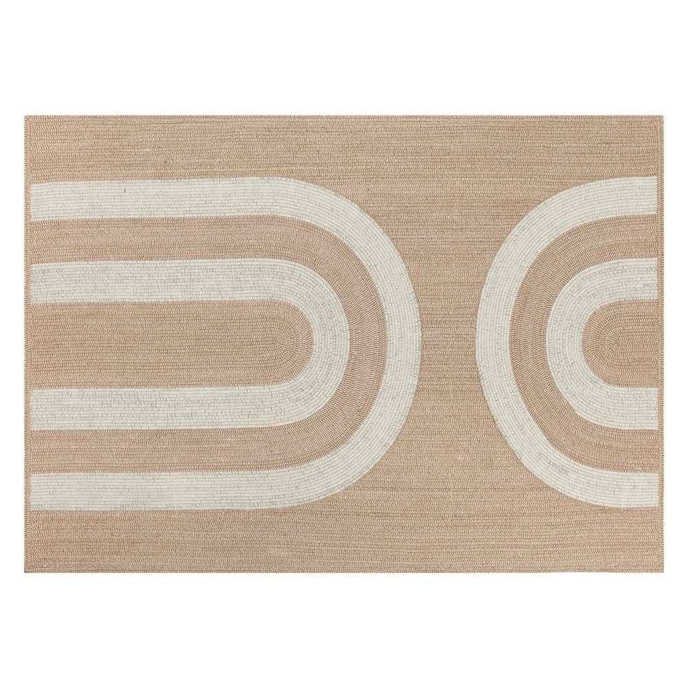 Derby Hand - Woven Rug - Beige / White-Sunpan-SUNPAN-109331-Rugs9' x 12'-2-France and Son