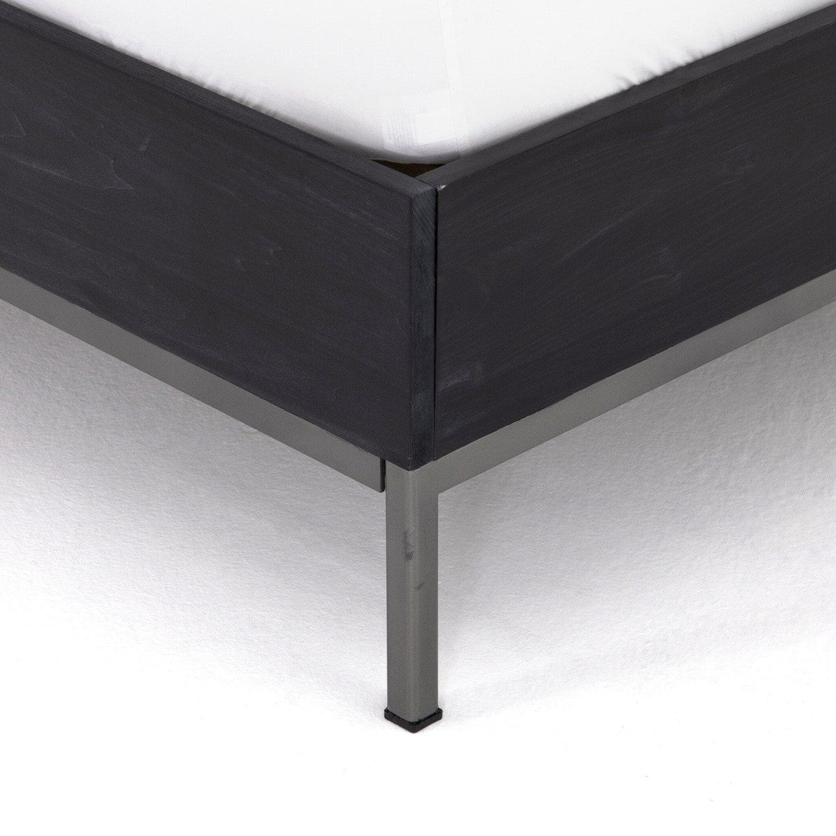 Trey Bed - Black Wash Poplar- King
