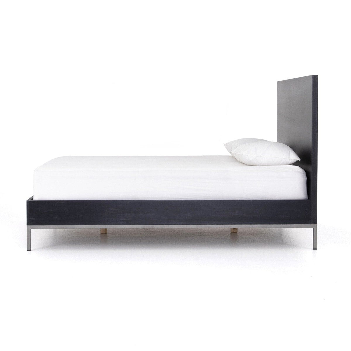 Trey Bed - Black Wash Poplar- King