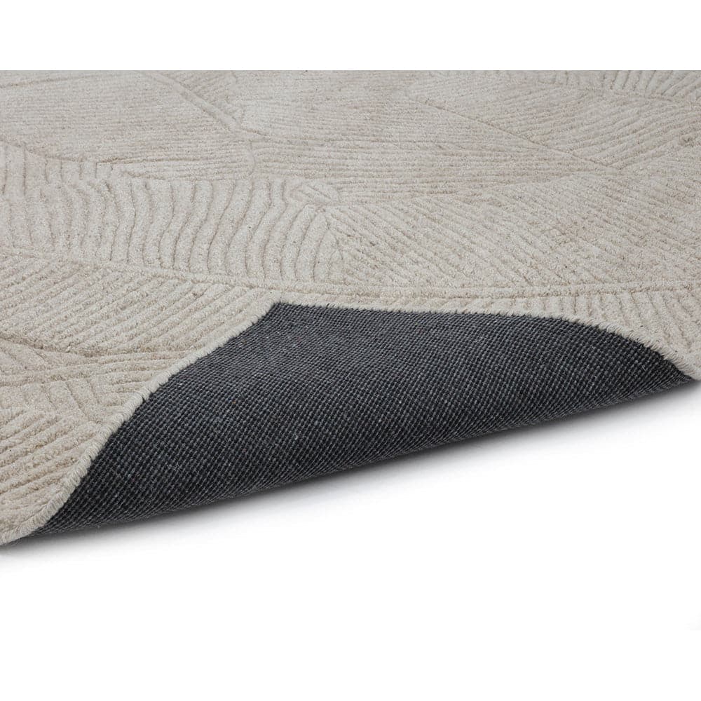 Calathea Hand - Tufted Rug 8'' x 10''-Sunpan-SUNPAN-109362-RugsOatmeal-7-France and Son