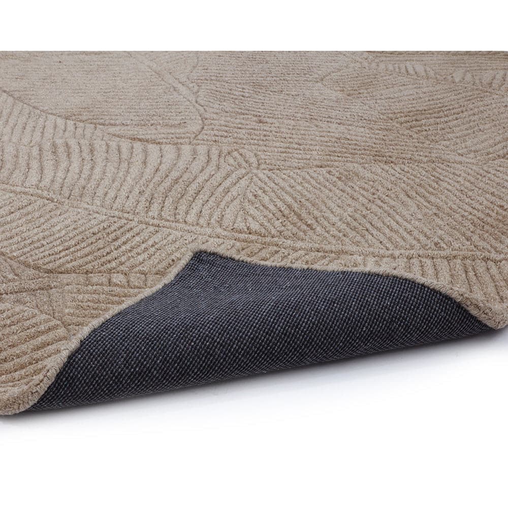 Calathea Hand - Tufted Rug 8'' x 10''-Sunpan-SUNPAN-109362-RugsOatmeal-8-France and Son