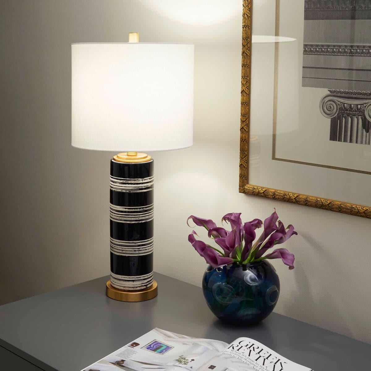 Bristle Brush Table Lamp-Cyan Design-CYAN-10951-Table Lamps-3-France and Son