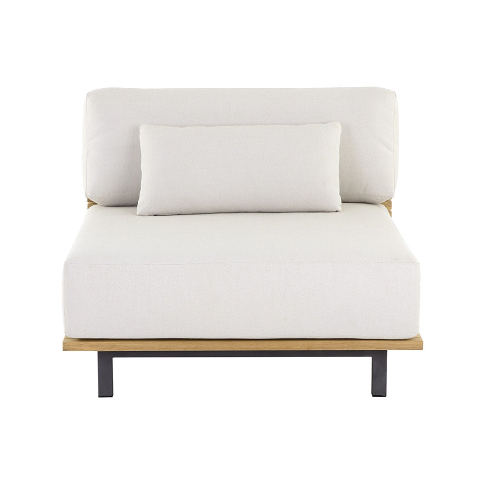 Geneve Modular - Armless Chair - Palazzo Cream-Sunpan-SUNPAN-109532-Lounge Chairs-1-France and Son