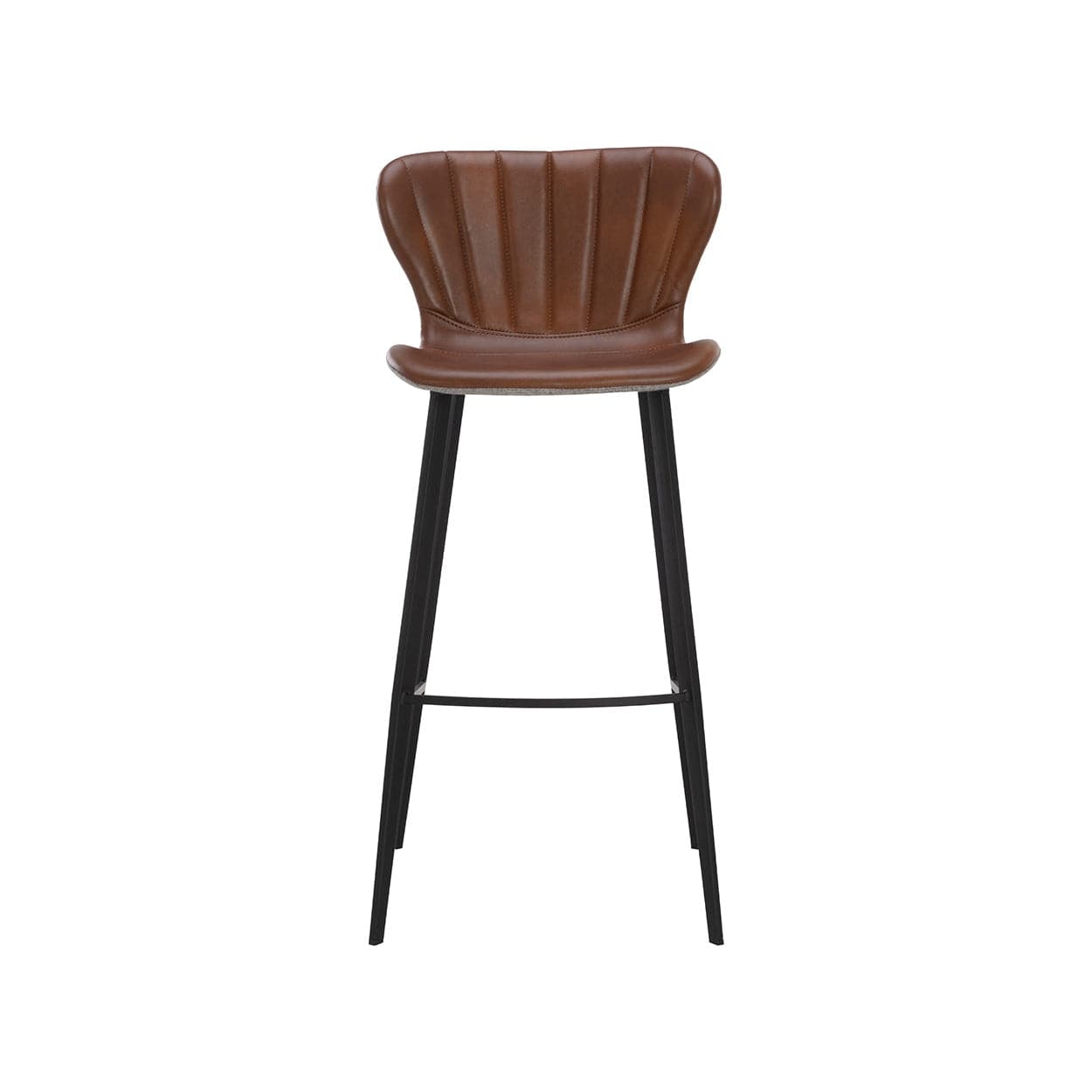 Arabella Stool - Bravo Cognac / November Grey-Sunpan-SUNPAN-109539-Stools & OttomansBar Stool-4-France and Son