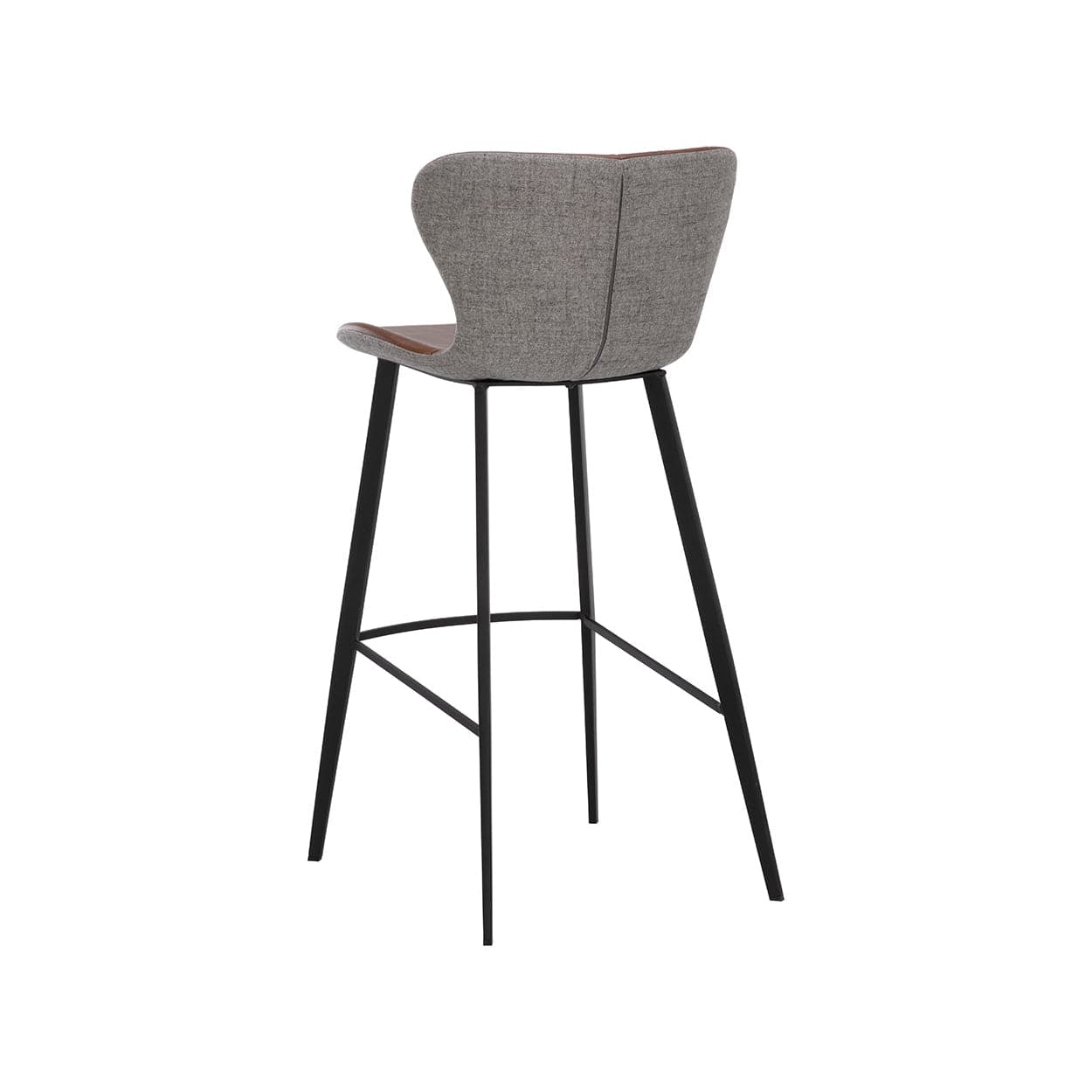 Arabella Stool - Bravo Cognac / November Grey-Sunpan-SUNPAN-109539-Stools & OttomansBar Stool-5-France and Son