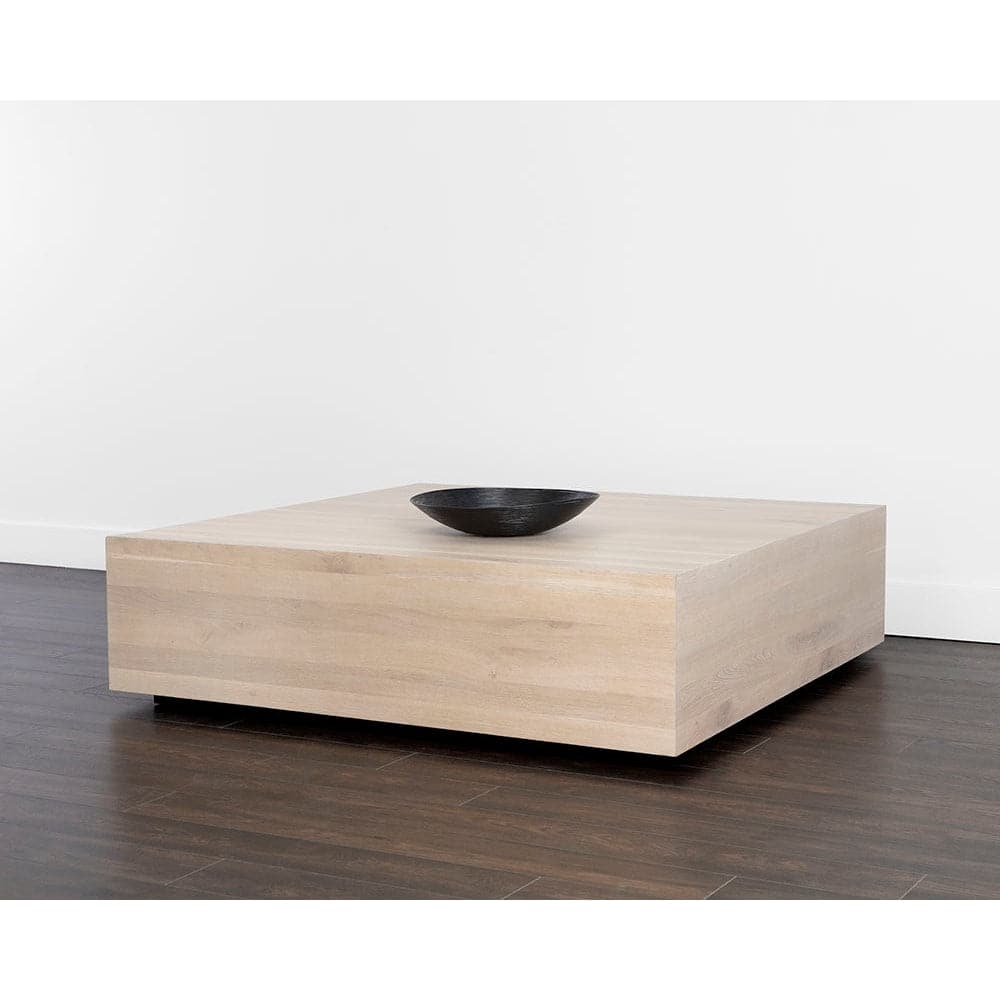 Frezco Coffee Table - Square - Light Oak-Sunpan-SUNPAN-109597-Coffee Tables-2-France and Son