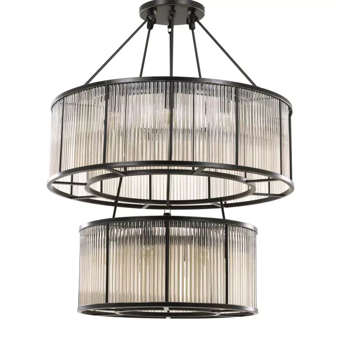 Chandelier Bernardi - Bronze Highlight Finish-Eichholtz-EICHHOLTZ-109638UL-Chandeliers-3-France and Son