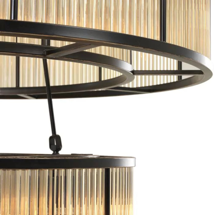 Chandelier Bernardi - Bronze Highlight Finish-Eichholtz-EICHHOLTZ-109638UL-Chandeliers-4-France and Son