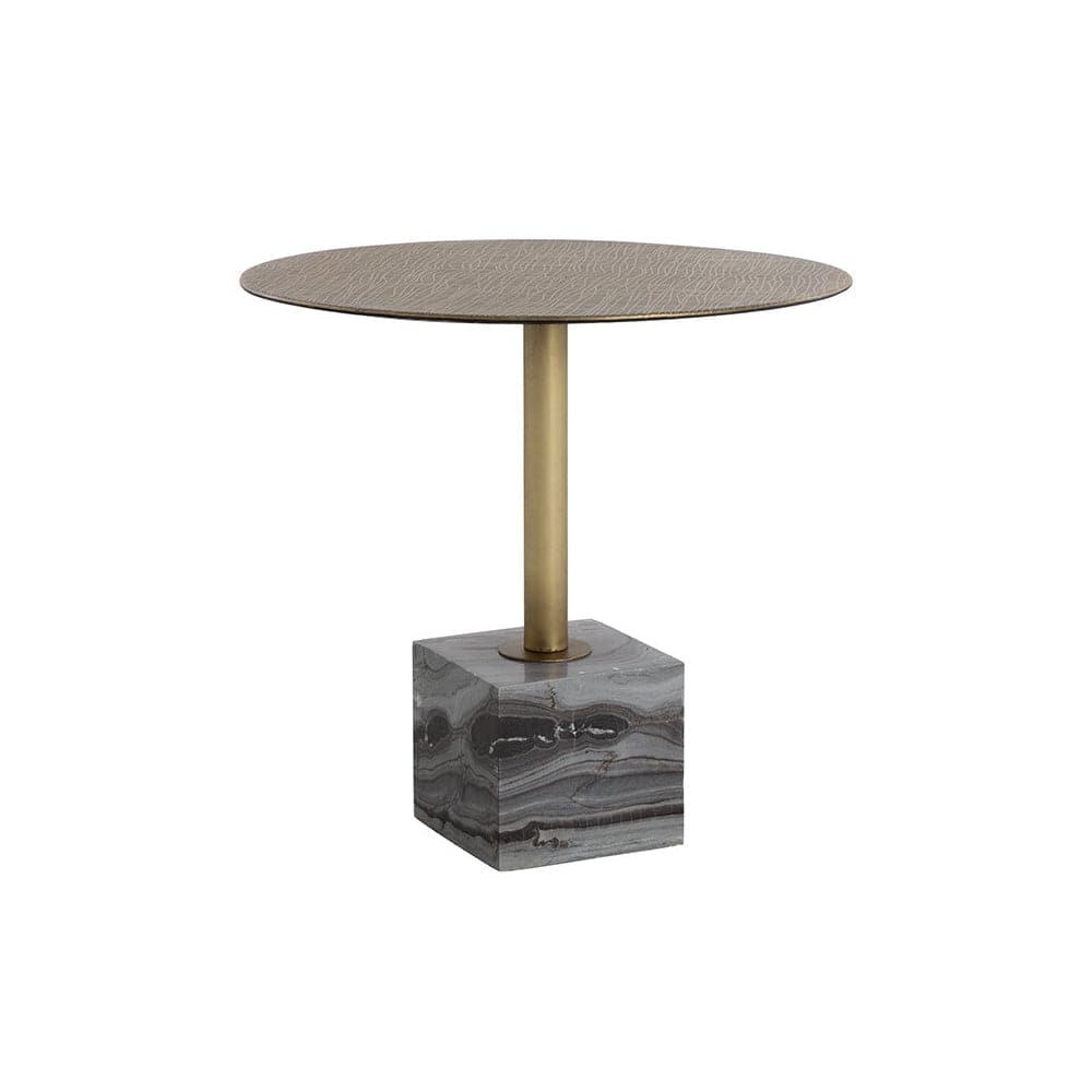 Kata Bistro Table-Sunpan-SUNPAN-109640-Side TablesGrey Marble-1-France and Son