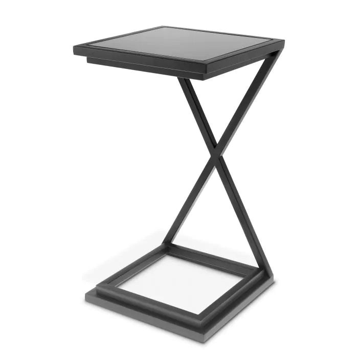 Side Table Cross-Eichholtz-EICHHOLTZ-109687-Side TablesGunmetal-3-France and Son