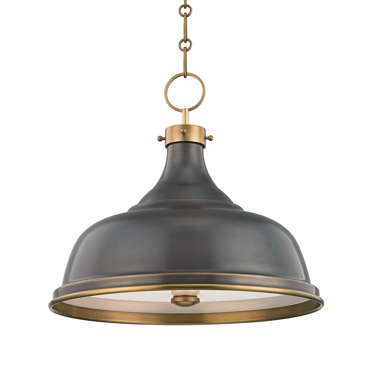 Metal No.1 3 Light Pendant-Hudson Valley-HVL-MDS900-ADB-Pendants-1-France and Son