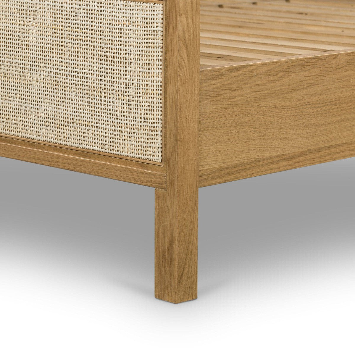 Allegra Bed - Honey Oak - Queen