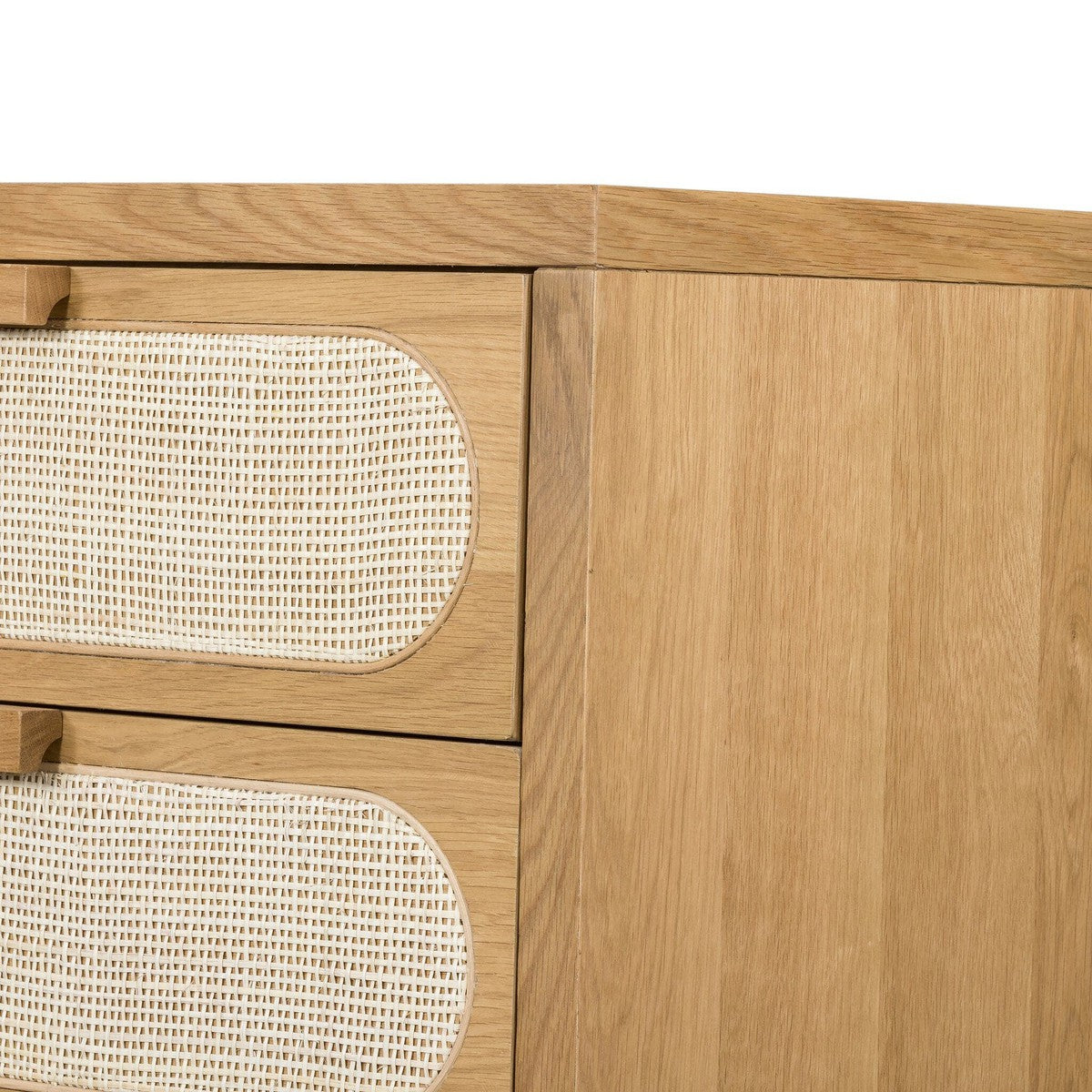 Allegra 5 Drawer Dresser - Light Natural Cane