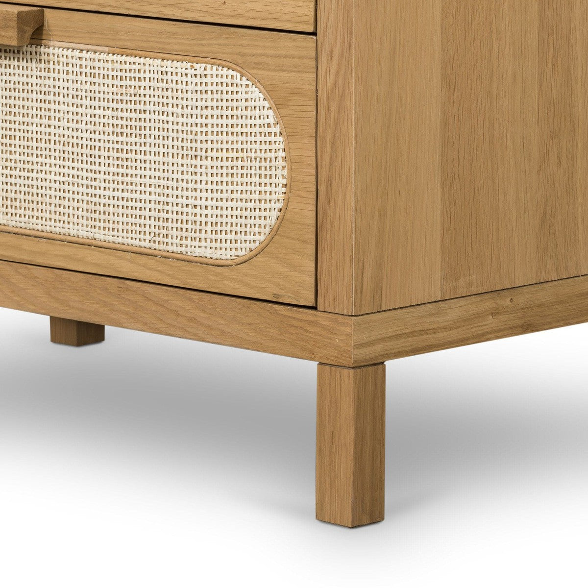 Allegra 5 Drawer Dresser - Light Natural Cane