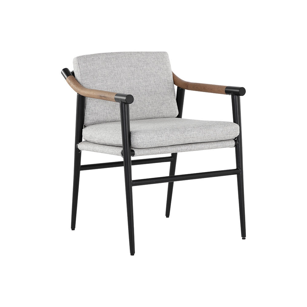 Meadow Dining Armchair - Vault Fog-Sunpan-SUNPAN-109858-Dining Chairs-1-France and Son