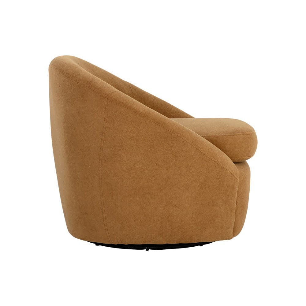 Bliss Swivel Lounge Chair-Sunpan-SUNPAN-111410-Lounge ChairsBergen Olive-11-France and Son