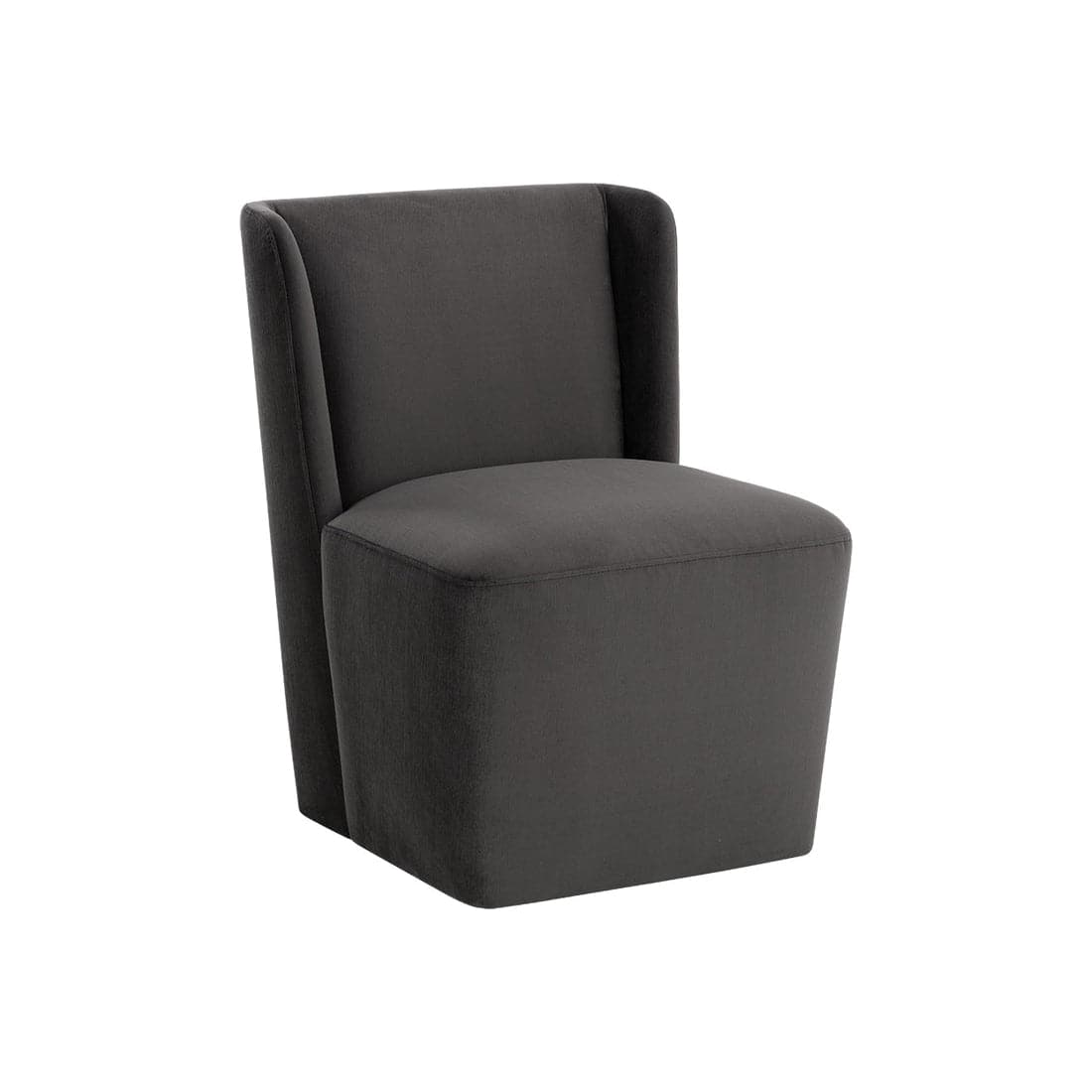 Amita Wheeled Dining Chair-Sunpan-SUNPAN-109899-Dining ChairsPiccolo Pebble-5-France and Son