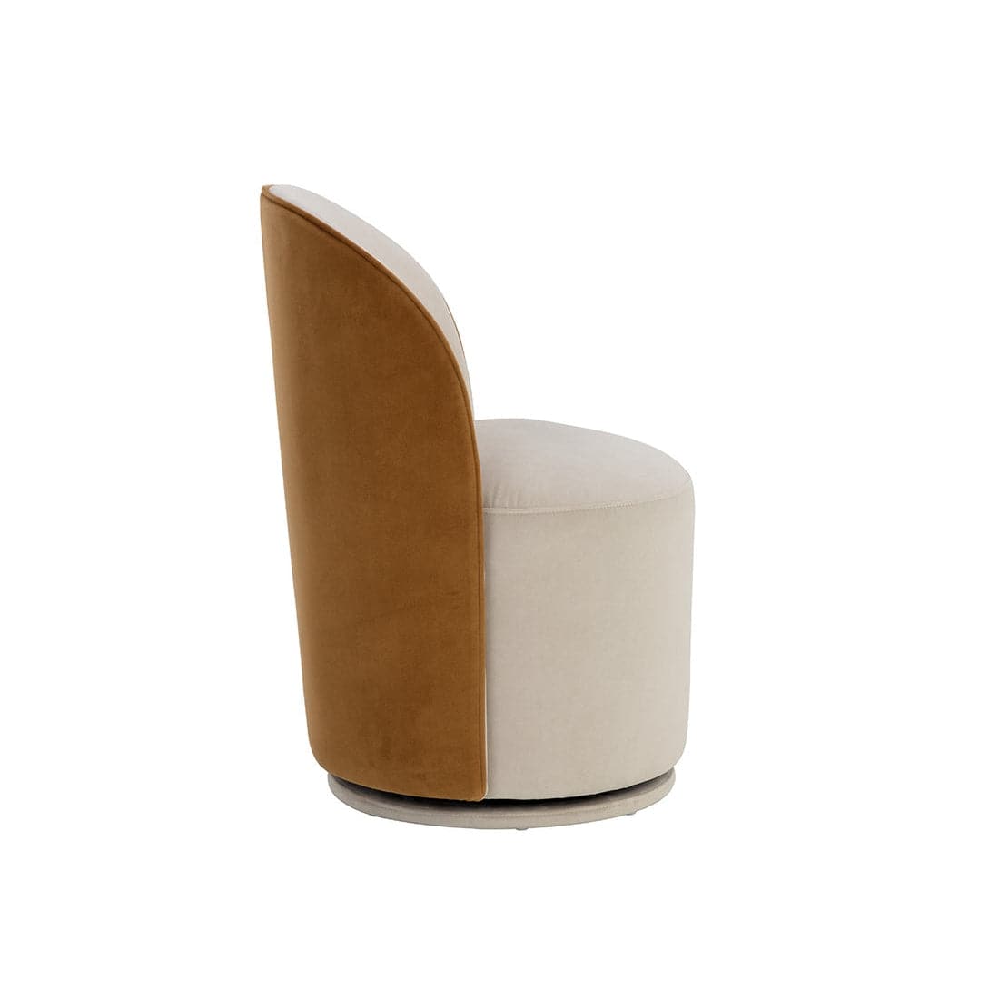 Cavoli Swivel Dining Chair-Sunpan-SUNPAN-109914-Dining ChairsMina Light Grey 04 / Meg Ash 51-5-France and Son