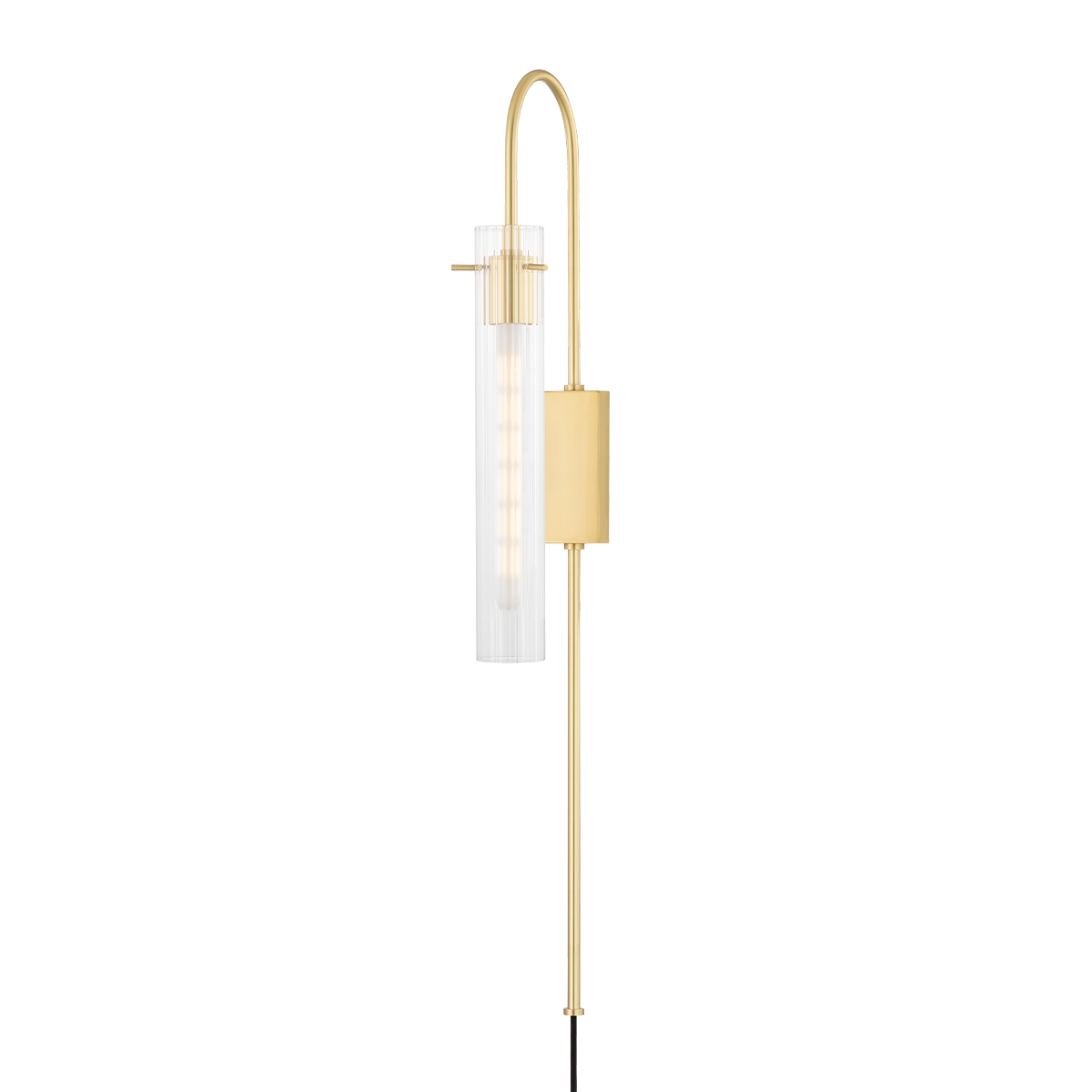 Nettie 1 Light Wall Sconce With Plug-Mitzi-HVL-HL527201-AGB-Outdoor Wall SconcesAged Brass-1-France and Son