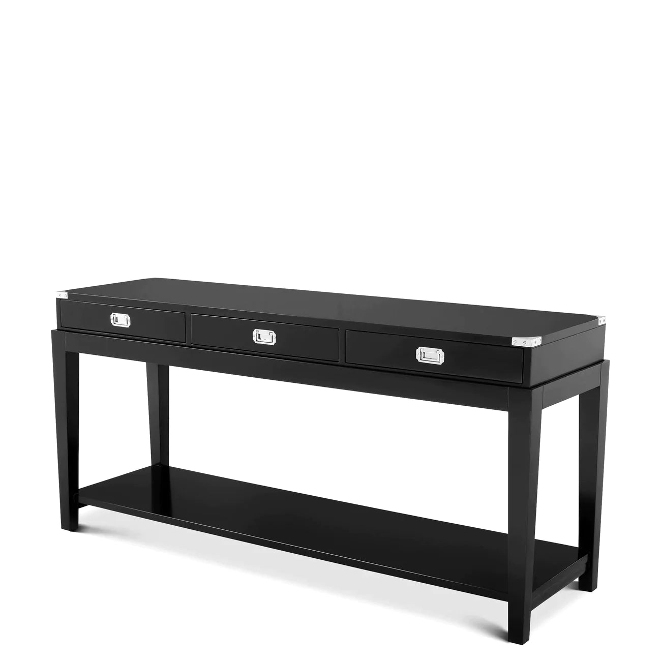 Console Table Military-Eichholtz-EICHHOLTZ-110022-Console TablesBlack-1-France and Son