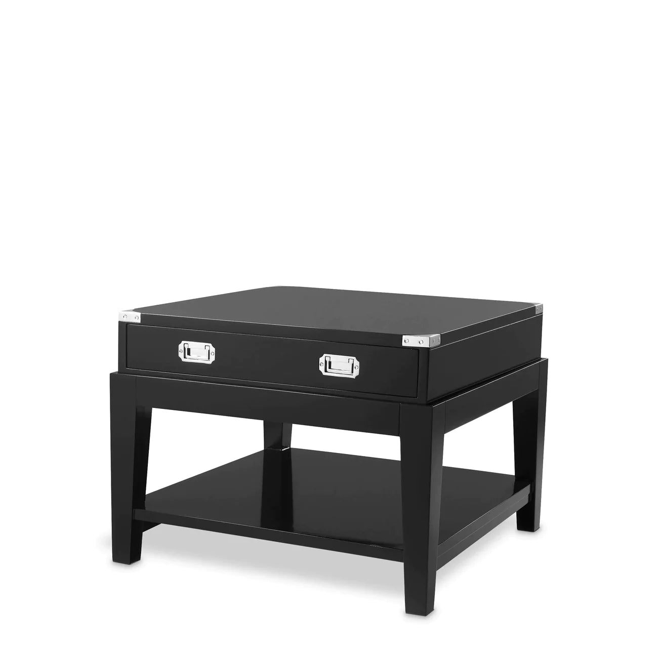 Side Table Military-Eichholtz-EICHHOLTZ-110027-Side TablesBlack-1-France and Son