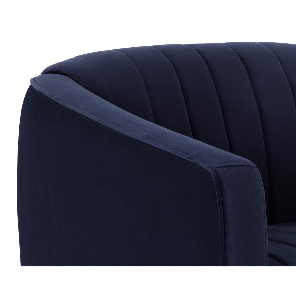 Garrison Swivel Lounge Chair - Abbington Navy-Sunpan-SUNPAN-110185-Lounge Chairs-7-France and Son