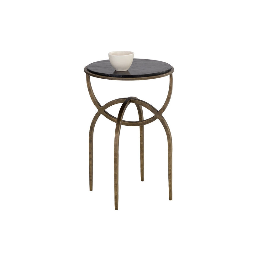 Alicent End Table-Sunpan-SUNPAN-110188-Side TablesBlack Marble-3-France and Son