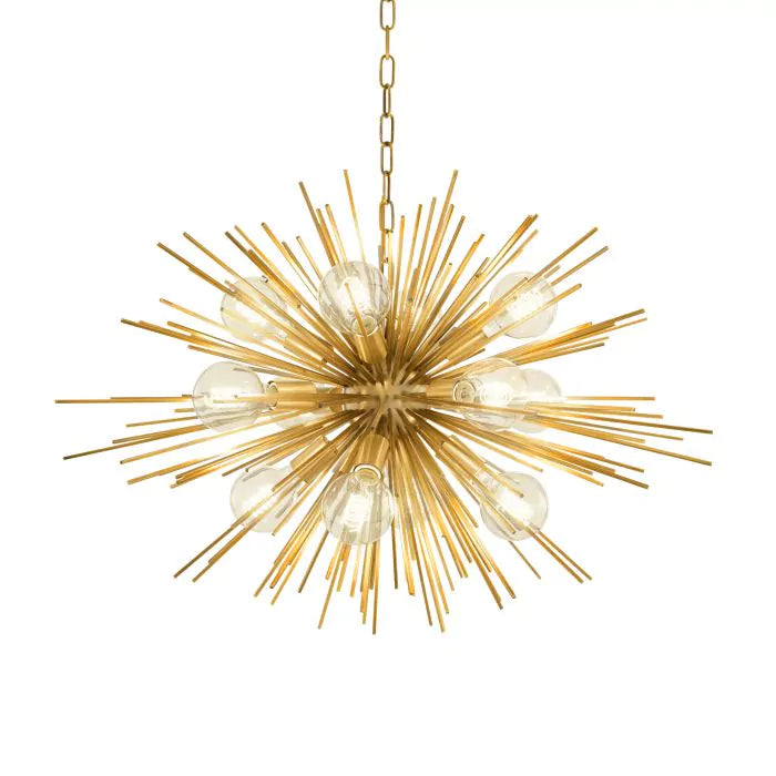 Chandelier Boivin matte brass finish-Eichholtz-EICHHOLTZ-110207UL-Chandeliers-1-France and Son