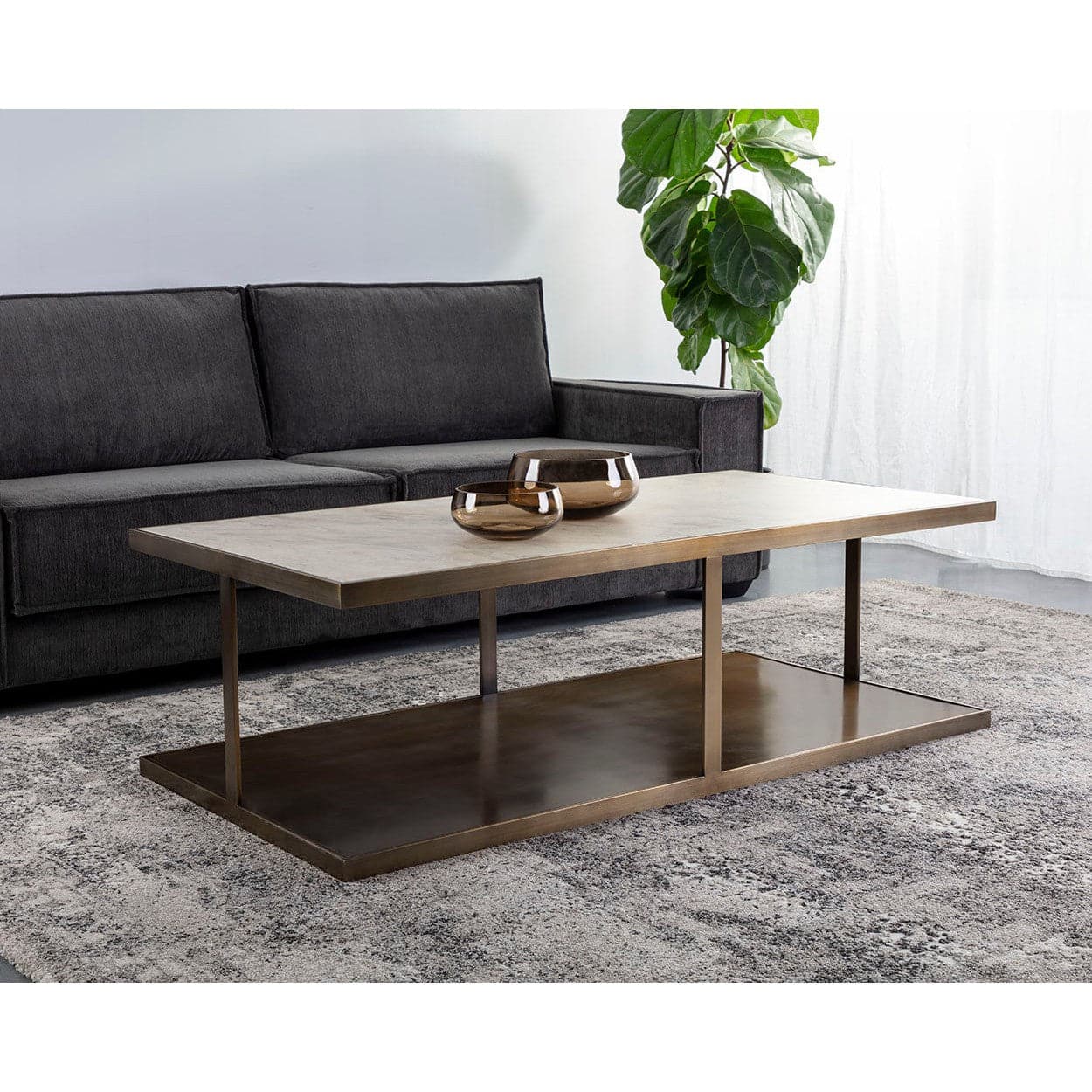 Kamali Coffee Table-Sunpan-SUNPAN-110375-Coffee Tables-2-France and Son