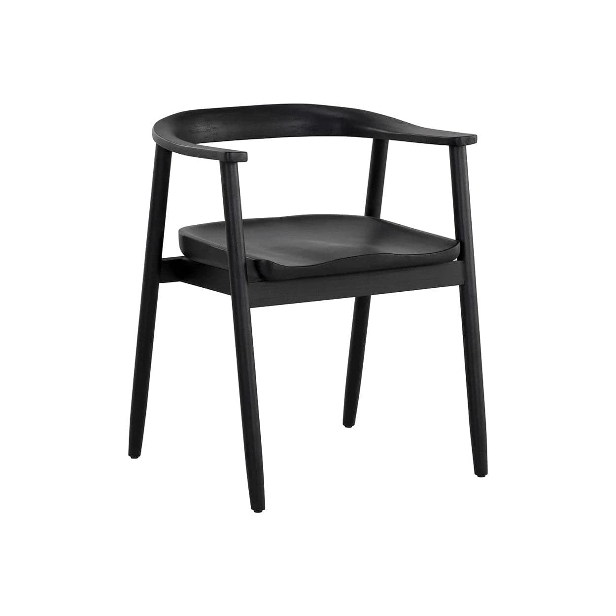 Jeremy Dining Armchair-Sunpan-SUNPAN-110457-Dining ChairsBlack-11-France and Son