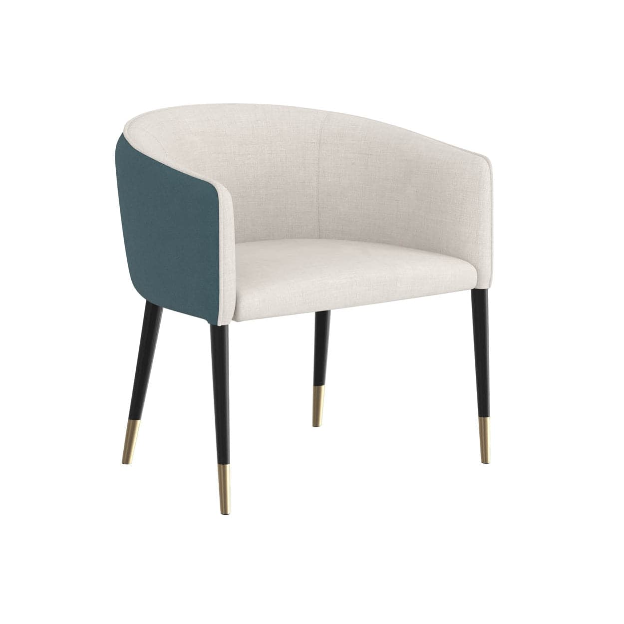 Asher Lounge Chair-Sunpan-SUNPAN-110586-Lounge ChairsMina Ivory / Meg Dusty Teal-9-France and Son