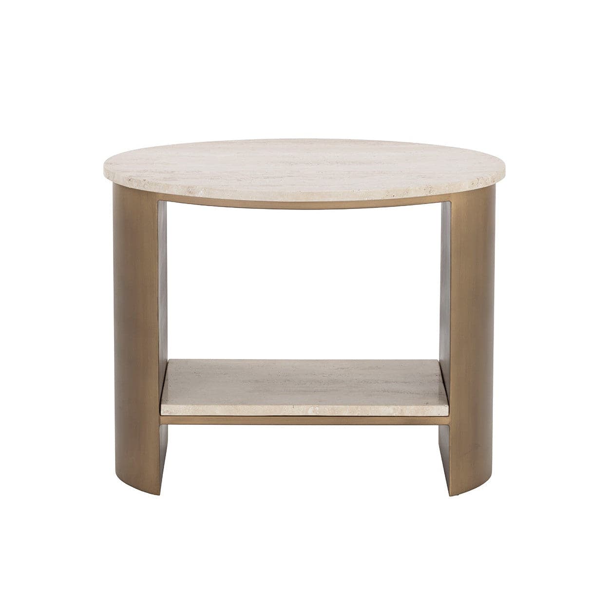 Roshni End Table - Oval-Sunpan-SUNPAN-110617-Side Tables-3-France and Son