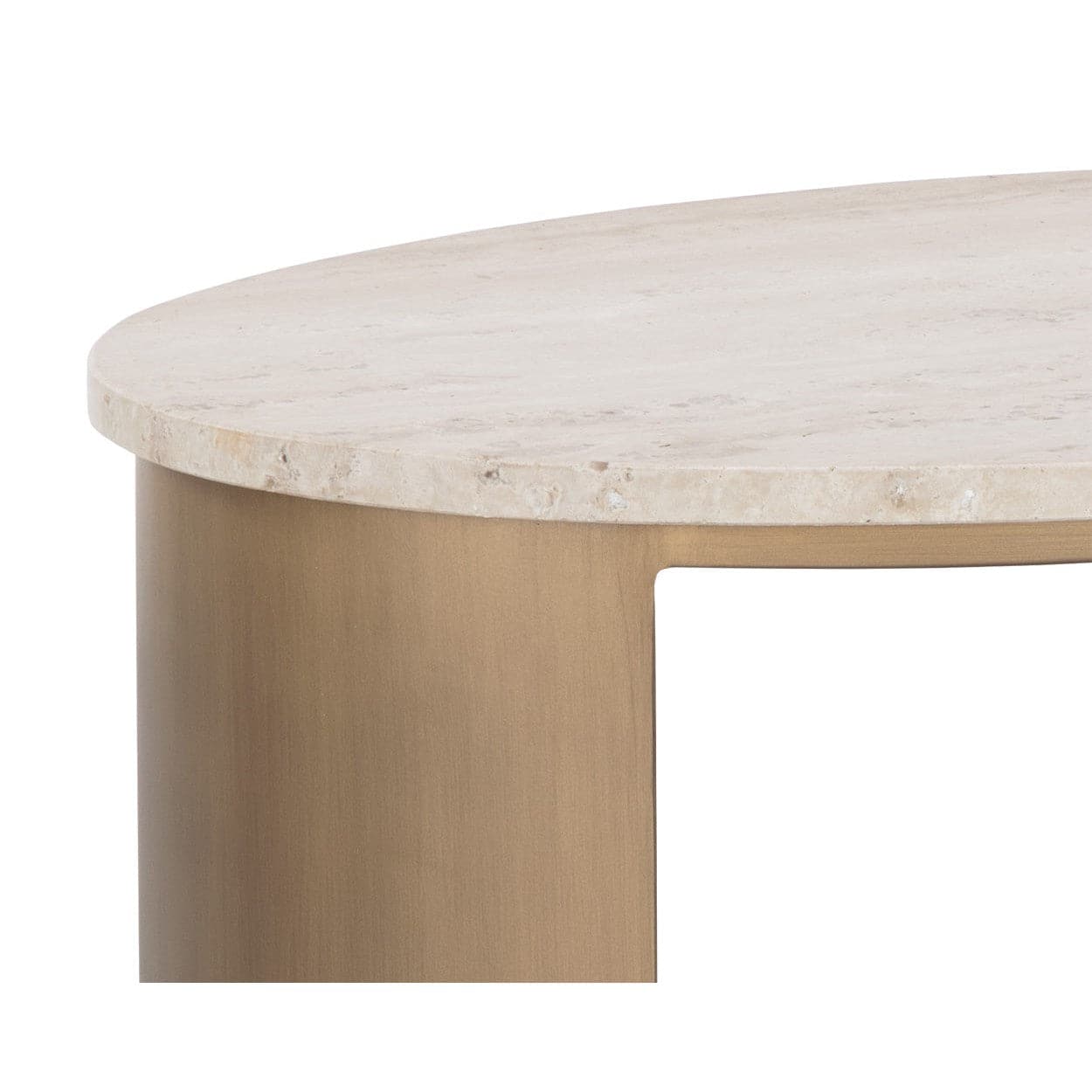 Roshni End Table - Oval-Sunpan-SUNPAN-110617-Side Tables-5-France and Son