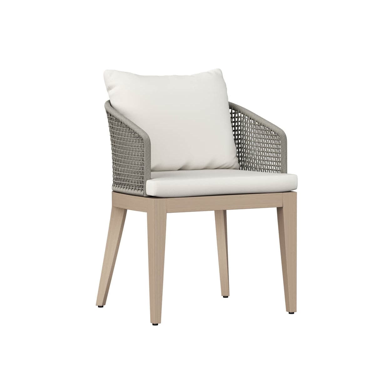 Capri Dining Armchair-Sunpan-SUNPAN-110943-Dining ChairsDrift Brown - Palazzo Cream-7-France and Son