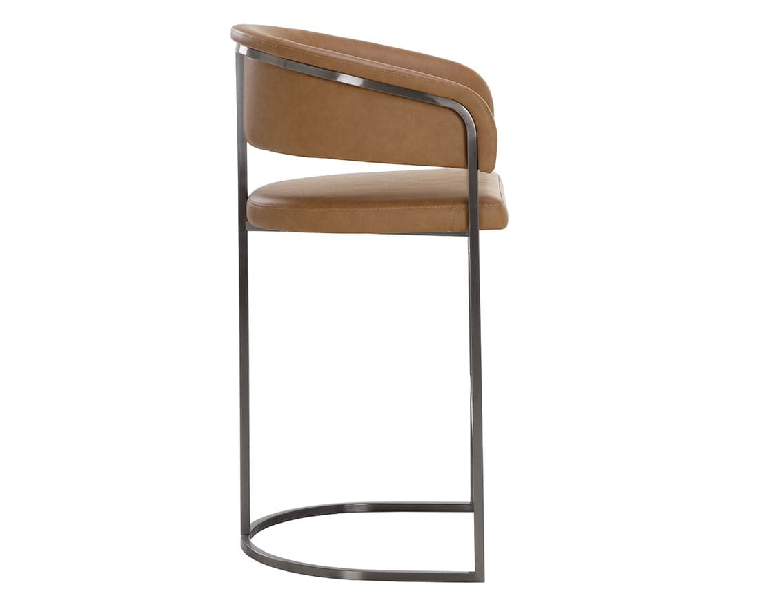 Marris Barstool - Gunmetal-Sunpan-SUNPAN-111155-Bar Stools-4-France and Son