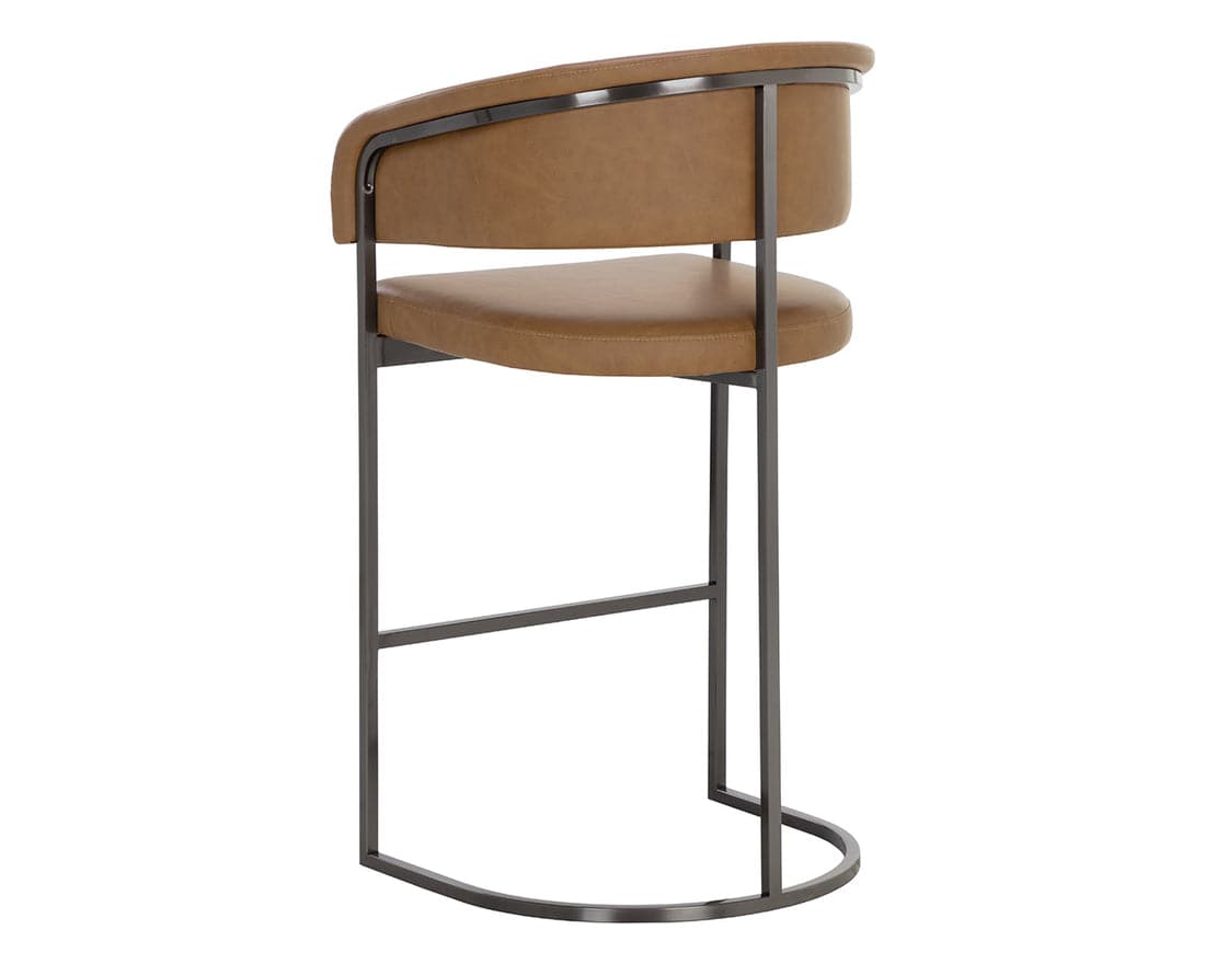 Marris Barstool - Gunmetal-Sunpan-SUNPAN-111155-Bar Stools-5-France and Son