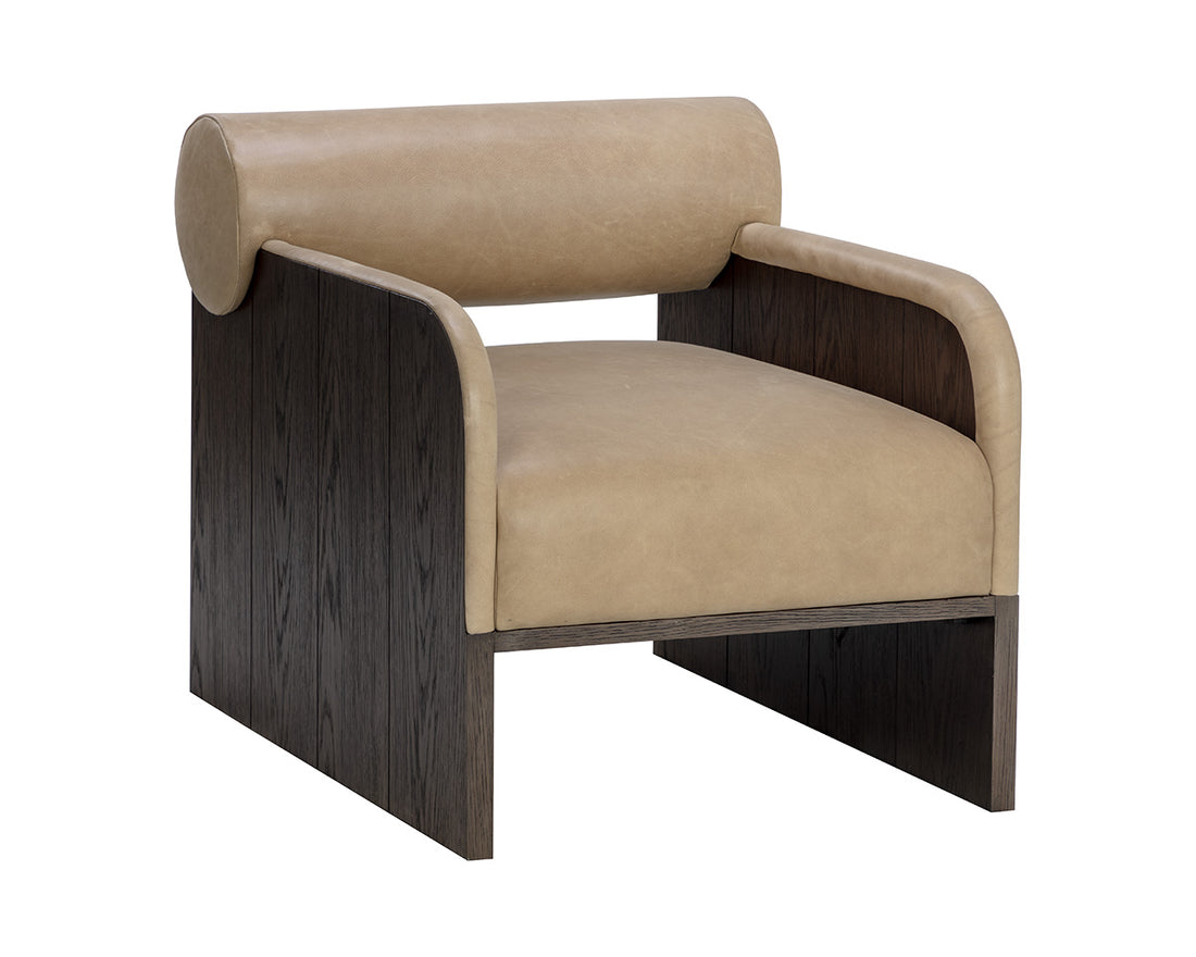 Coburn Lounge Chair-Sunpan-SUNPAN-111323-Lounge ChairsSahara Sand Leather-7-France and Son