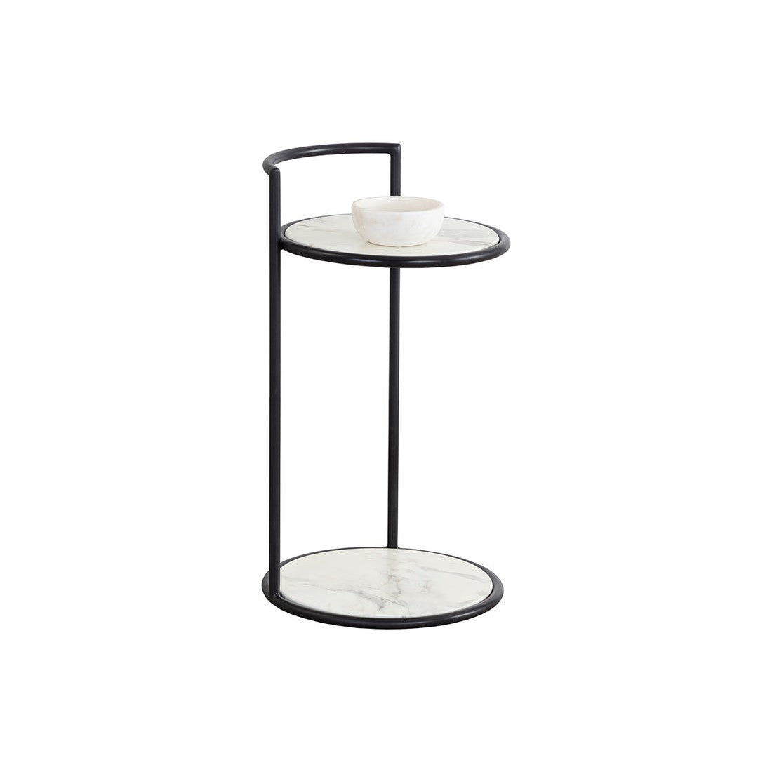 Parga End Table-Sunpan-1-Side TablesBlack-1-France and Son