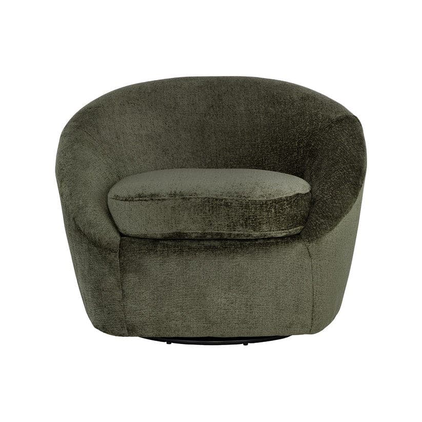 Bliss Swivel Lounge Chair-Sunpan-SUNPAN-111410-Lounge ChairsBergen Olive-2-France and Son