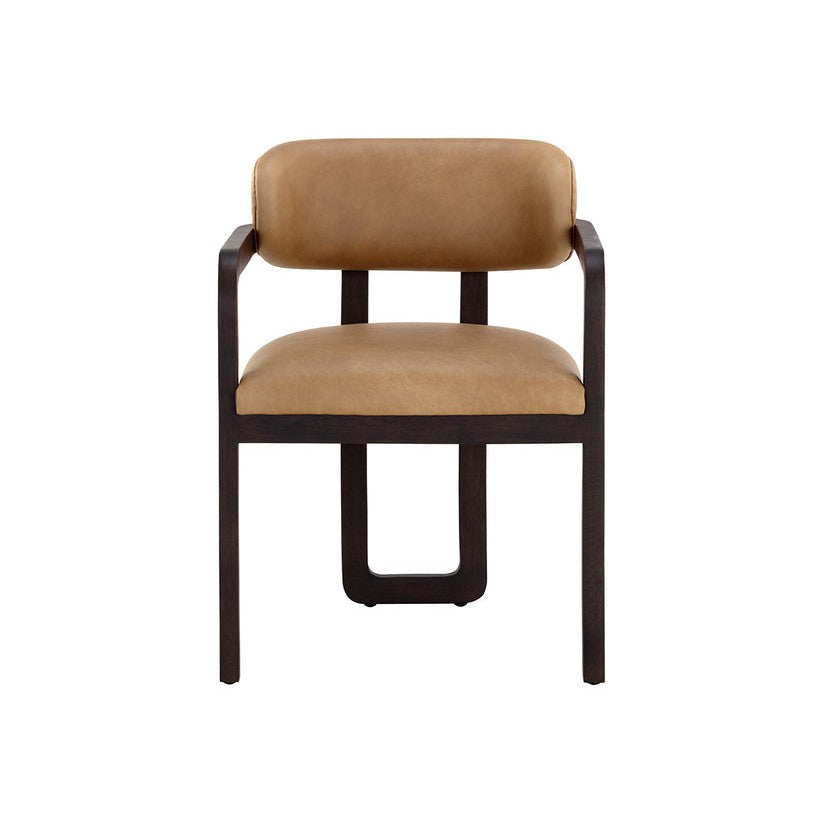 Madrone Dining Armchair - Brown / Rustic Oak-Sunpan-SUNPAN-111583-Dining ChairsBrown-2-France and Son